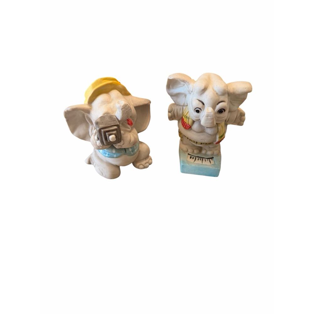 Vintage George Good Elephant Figurines